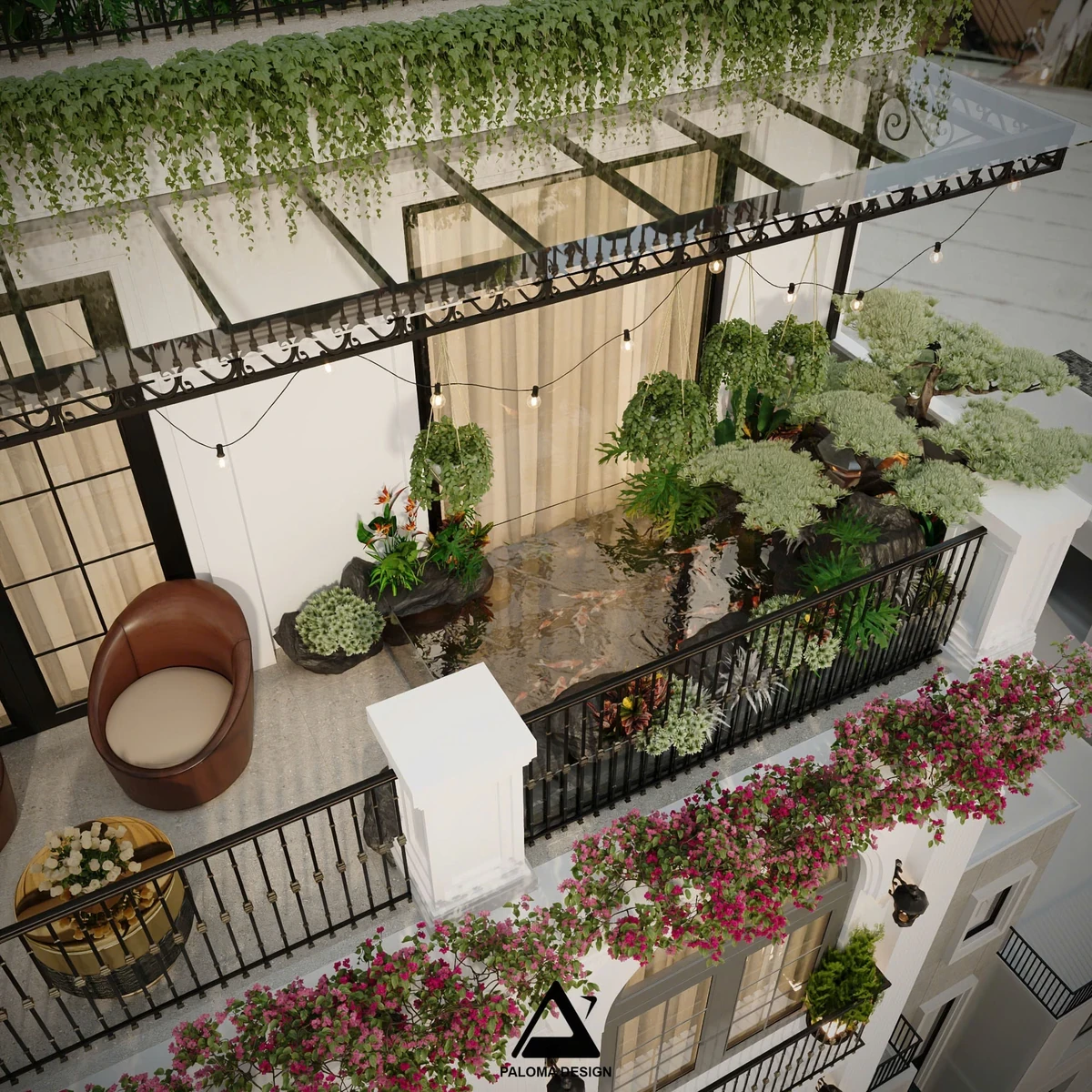 Phối cảnh thiết kế kiến trúc nhà phố Paloma Design