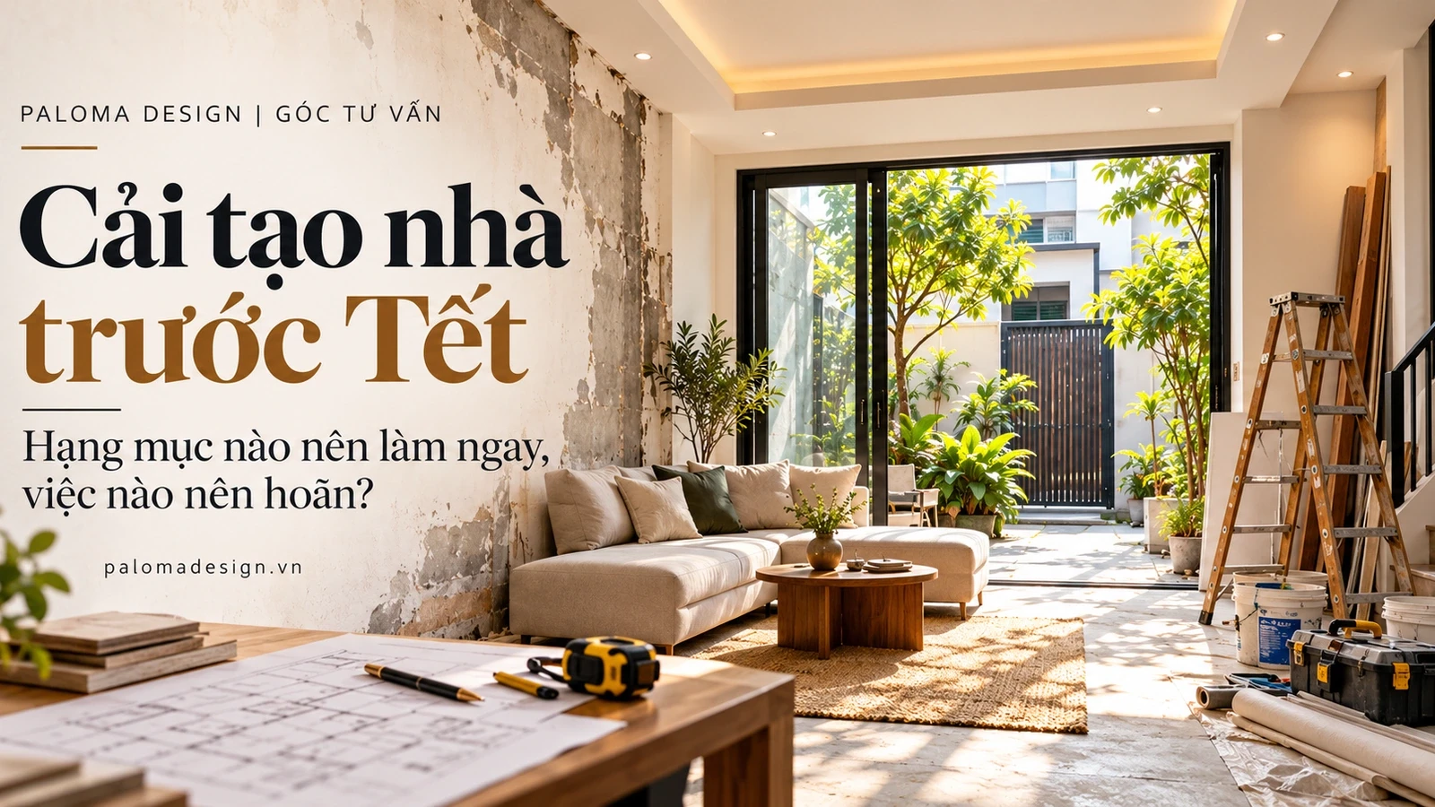 Lên kế hoạch cải tạo nhà trước Tết theo hiện trạng và tiến độ thi công